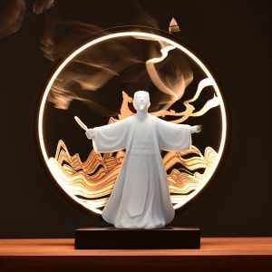 Thác khói trầm tượng Gia Cát Lượng và tượng Quan Công
