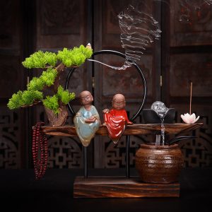 Thác khói trầm hương mẫu chú tiểu