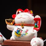 Thác khói trầm hương mèo thần tài