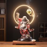 Thác khói trầm hương phật di lặc cao cấp
