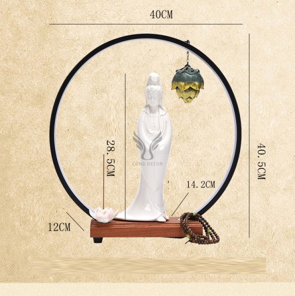 Thác khói trầm huơng quan âm