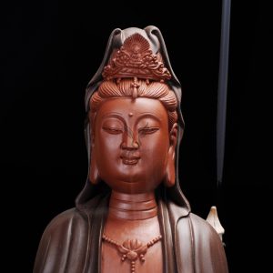 Thác khói trầm hương tượng Quan Âm