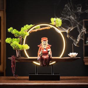 Thác khói trầm hương tượng thần tài