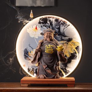 Thác khói trầm hương tượng thần tài