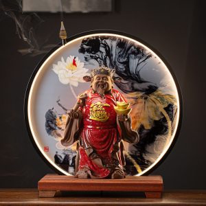 Thác khói trầm hương tượng thần tài