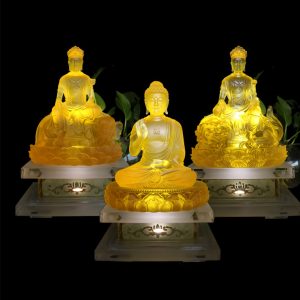 Tượng Hoa Nghiêm Tam Thánh decor CD4001