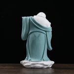 Tượng Phật di lặc cầm gậy như ý decor