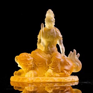 Tượng Quan Thế Âm Bồ Tát cưỡi linh vật decor CD1232