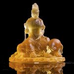 Tượng Quan Thế Âm Bồ Tát cưỡi linh vật decor CD1232