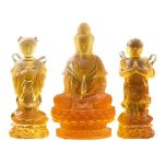 Tượng Quan Thế Âm trai vàng gái ngọc decor