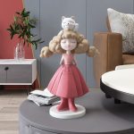 Tượng cô bé tóc mây CD1416