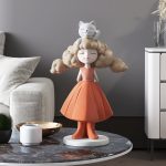 Tượng cô bé tóc mây CD1416