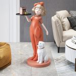 Tượng cô gái bưng khay CD1402