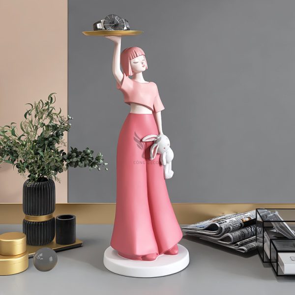 Tượng cô gái trang trí nội thất CD1421