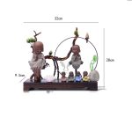 Bộ tượng chú tiểu decor