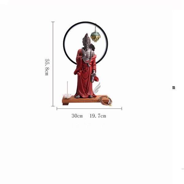 Thác khói trầm hương tượng Phật Tế Công