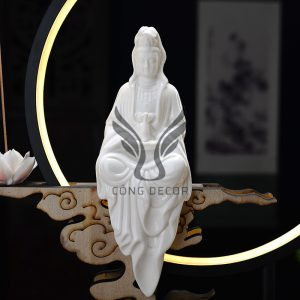 Tượng Quan Âm Bồ Tát Gốm