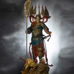 Tượng Quan Công bằng đồng năm cờ