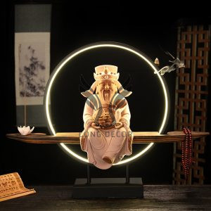 Tượng Thần Tài kết hợp trầm hương