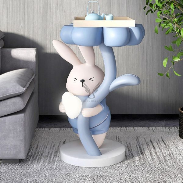 Bàn decor hình thỏ dễ thương