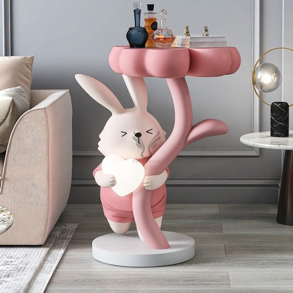 Bàn decor hình thỏ dễ thương