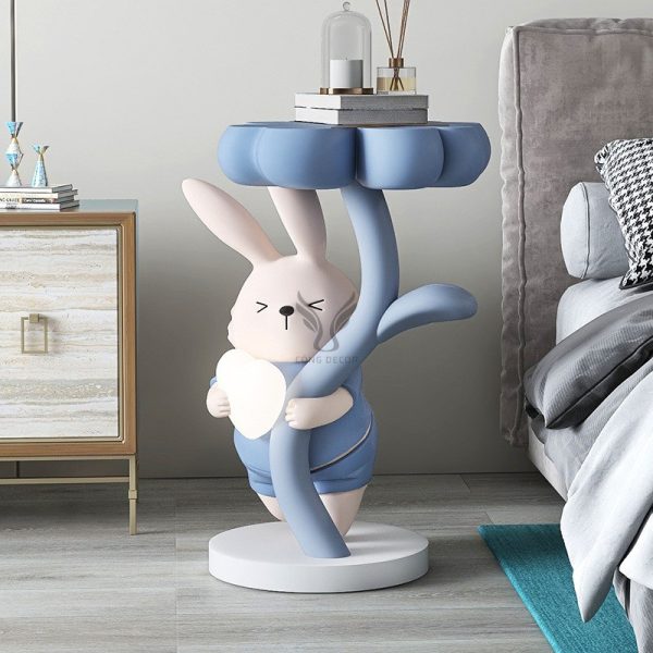 Bàn decor hình thỏ dễ thương