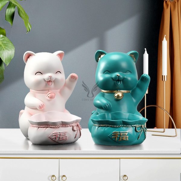 Mèo may mắn trang trí mẫu mới 2023