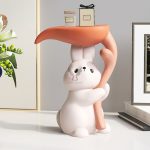 Mô hình chú thỏ kết hợp bàn trang trí