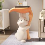Mô hình chú thỏ kết hợp bàn trang trí