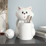 Ống đựng bút hình mèo để bàn