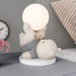 Tượng gấu nhỏ kết hợp đèn ngủ