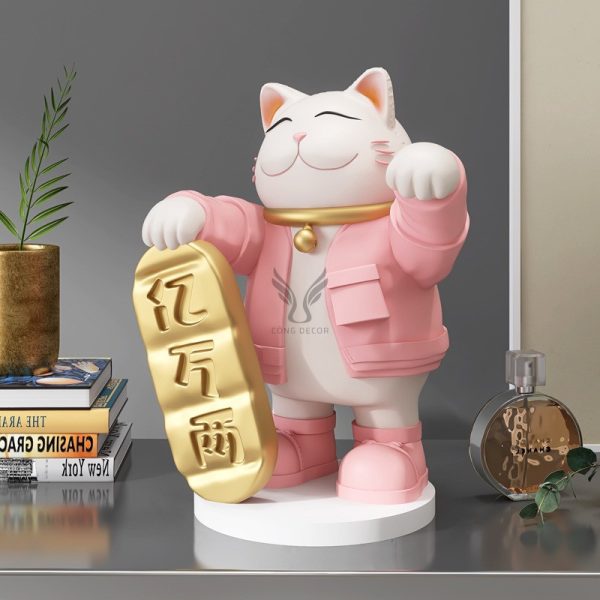 Tượng mèo may mắn dùng làm quà tặng