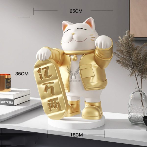 Tượng mèo may mắn dùng làm quà tặng