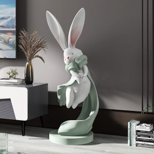Tượng thỏ tai dài để sàn