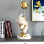Tượng voi bóng bay để bàn