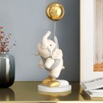 Tượng voi bóng bay để bàn