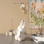 Tượng voi composite để bàn