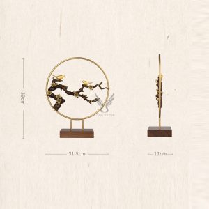 Đôi chim trên cành đào làm quà tặng ý nghĩa CD3027