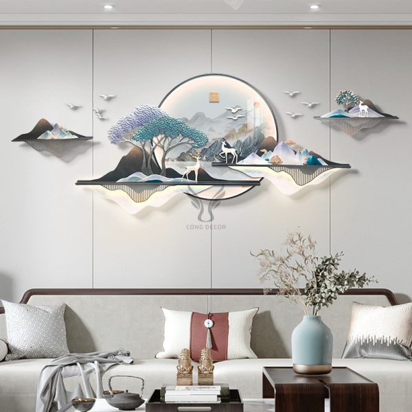 Tranh phù điêu decor nội thất CD1746