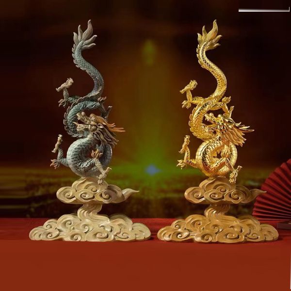 Qùa tặng sếp nam tượng rồng bằng đồng CD1998
