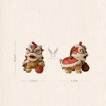 Qùa tặng tượng múa lân bằng đồng CD1999