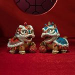 Qùa tặng tượng múa lân bằng đồng CD1999