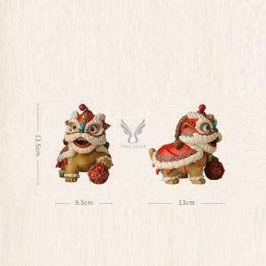 Qùa tặng tượng múa lân bằng đồng CD1999