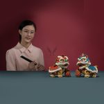 Qùa tặng tượng múa lân bằng đồng CD1999