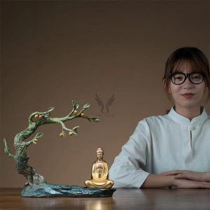 Tặng sếp tượng Phật ngồi thiền dưới gốc cây bồ đề CD1991