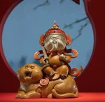Tặng tượng Triệu Công Minh cưỡi hổ CD2003