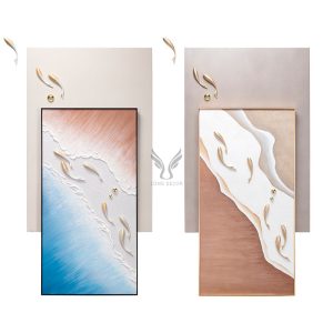 Tranh phù điêu treo dọc CD1750