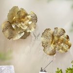 Tranh hoa sắt treo tường hình bông hoa CD1559