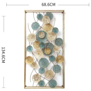 Tranh hoa sắt treo tường hoe sen CD1630