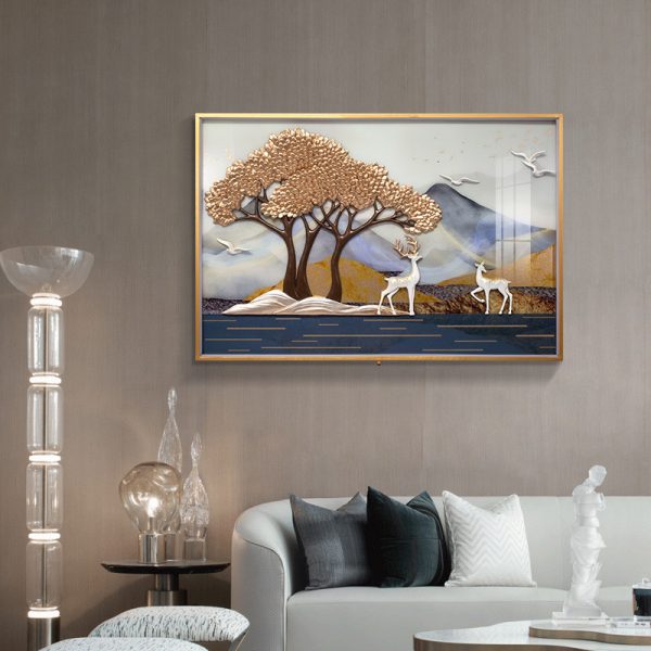 Tranh phù điêu chữ nhật decor CD1729